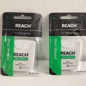 Reach Mint Waxed Dental Floss 55 Yd- Lot Of 2